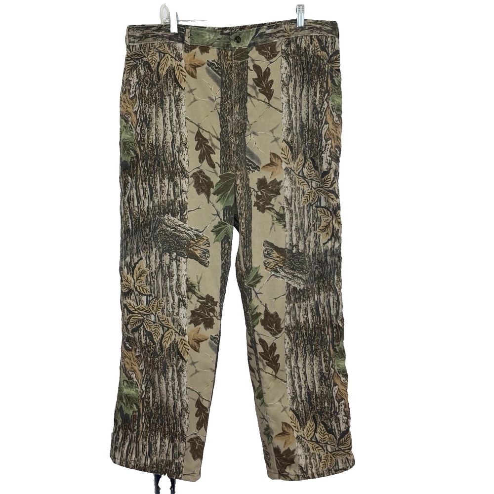 Vintage Duxbak Insulated Realtree Camo Pants Men Size 40 Reg 31" Inseam USA Made